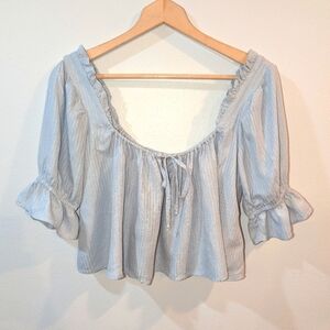 UO Light Blue Crop Top